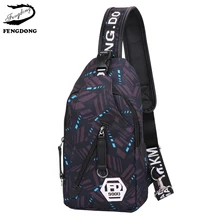 Принт человек Грудь пакет Мода сумка дорожная сумка через плечо сумки Для мужчин пакет сумка для Для мужчин чехол пакет
