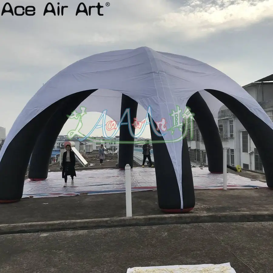  10m diameter outdoor giant Inflatable spider tentInflatable dome tent model with 6 legs/beamsand re