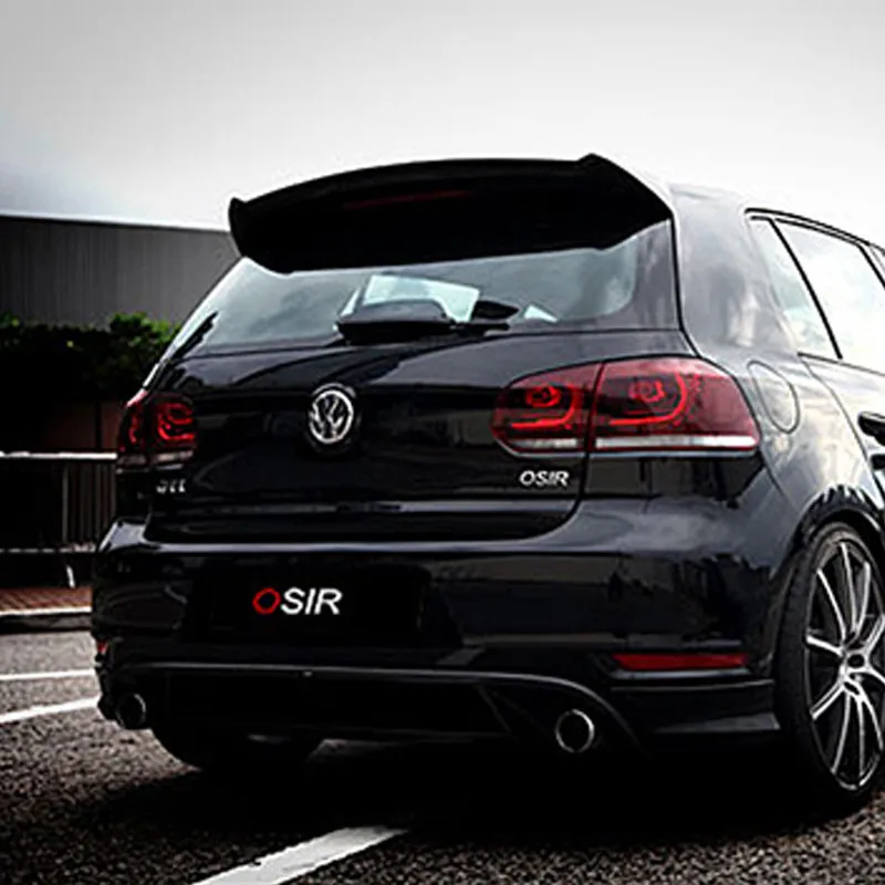 Гольф 6 GTI карбоновое волокно задний бампер для губ Диффузор для Volkswagen VW Golf 6 GTI 2009