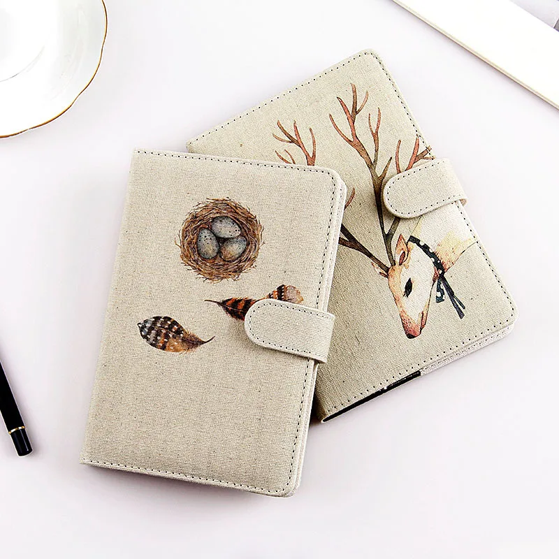 

Cute Animal Notebook A6 Daily Planner Note Book Writing Pockets Book Journal Kawaii Notebook for School Organizer
