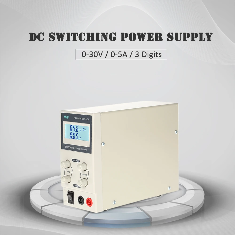 

0-30V 0-5A 3 Digits Regulated DC Switching Power Supply LCD Digital voltage regulator Variable Adjustable Output Voltage Current