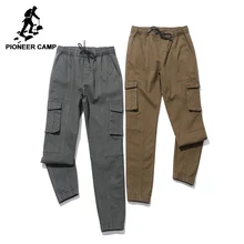 Пионерский лагерь, повседневные брюки-карго, Мужская одежда, модные штаны, мужские Стрейчевые брюки, качественные хаки, армейский зеленый, AXX705296