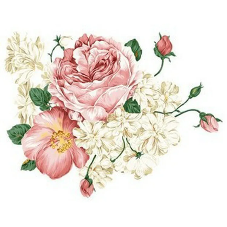 

Home Decor DIY Removable Art Vinyl Wall Stickers Decor Mural Decal Measurement of Height Children Room Peony Flower AY927