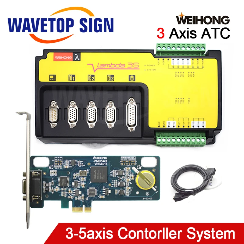Weihong ЧПУ контрольный станок 3 оси деревообрабатывающий станок контрольная карта PM95A-3S+ Lambda3S для фрезерного и гравировального станка с ЧПУ