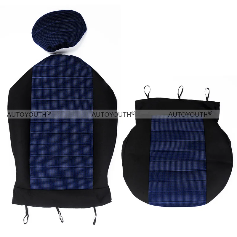 AUTOYOUTH-15PCS-Van-Seat-Covers-Airbag-Compatible-5MM-Foam-Universal-5x-Seater-Seats-Checkered-Blue-Interior (4)