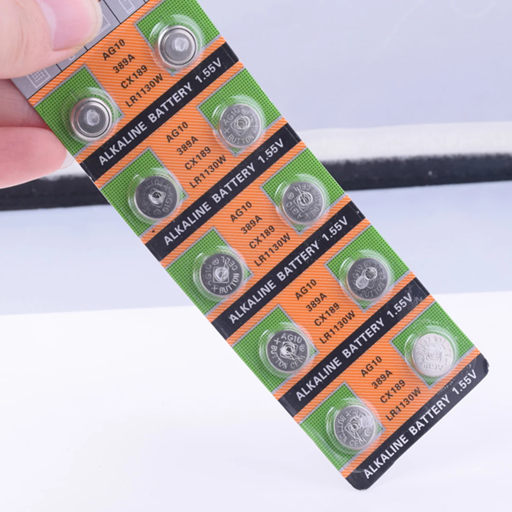YCDC 20 штук AG10 LR1130 1130 SR1130 389A LR54 L1131 1 55 v образная Кнопка Батарея MP3 плееры игрушки часы