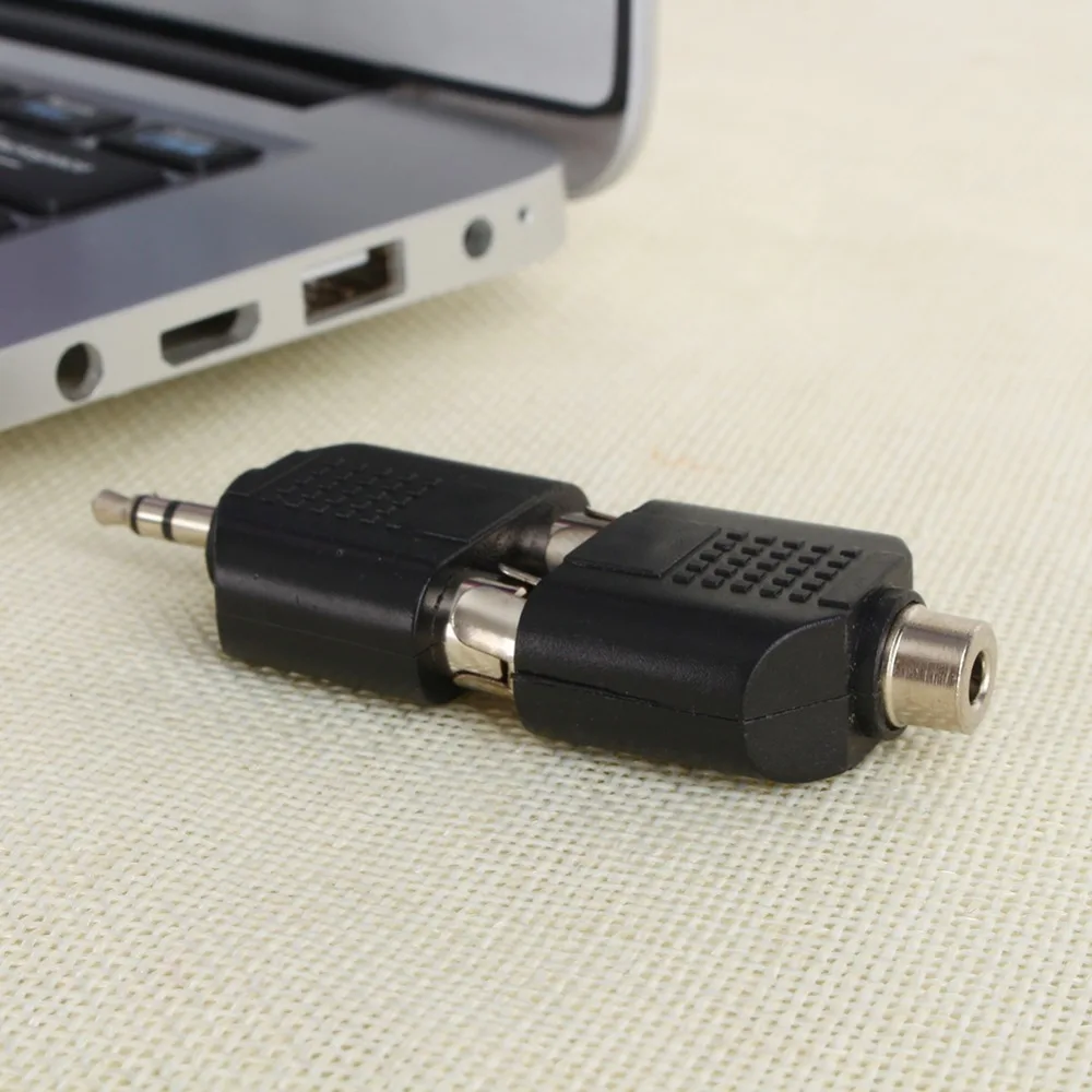 

3.5mm Female To 2 RCA Male F/M or M/F Male Jack To 2 Dual RCA Female Plug AV Stereo Audio Adapter Y Plug Splitter Connector