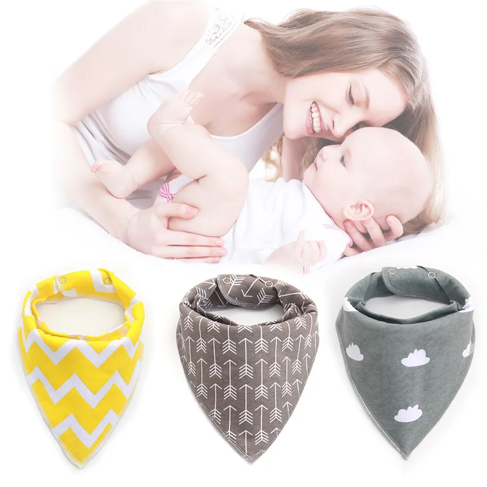 

4pc Baby Bibs Cotton Flower Bibs Infant Babador Saliva Bavoir Towel baberos bebes Babadores For Newborn Baby Girls Boys