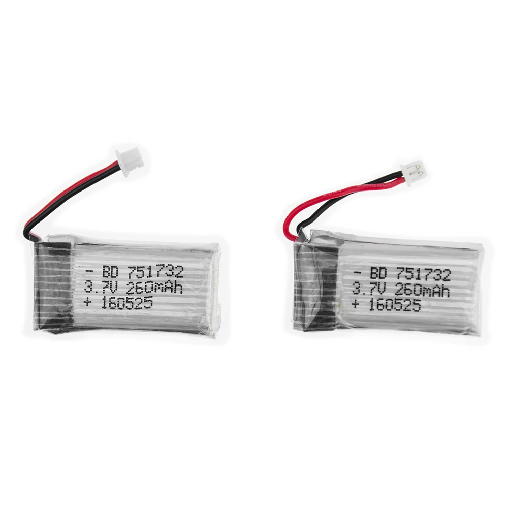 2pcs 3.7V 260mAh Lipo Battery for JJRC H8 Eachine H8 Mini RC Quadcopter