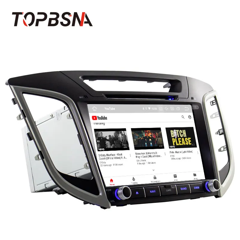 Cheap TOPBSNA 2 Din Android 9.0 car dvd Radio multimedia player GPS Navigation For hyundai ix25 creta 2GB RAM 16GB ROM video headunit 3