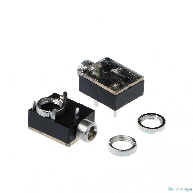 

5Pcs/Set 5 Pin 3.5mm PCB Panel Mount Audio Jack Socket Connector For Headphone with Nut