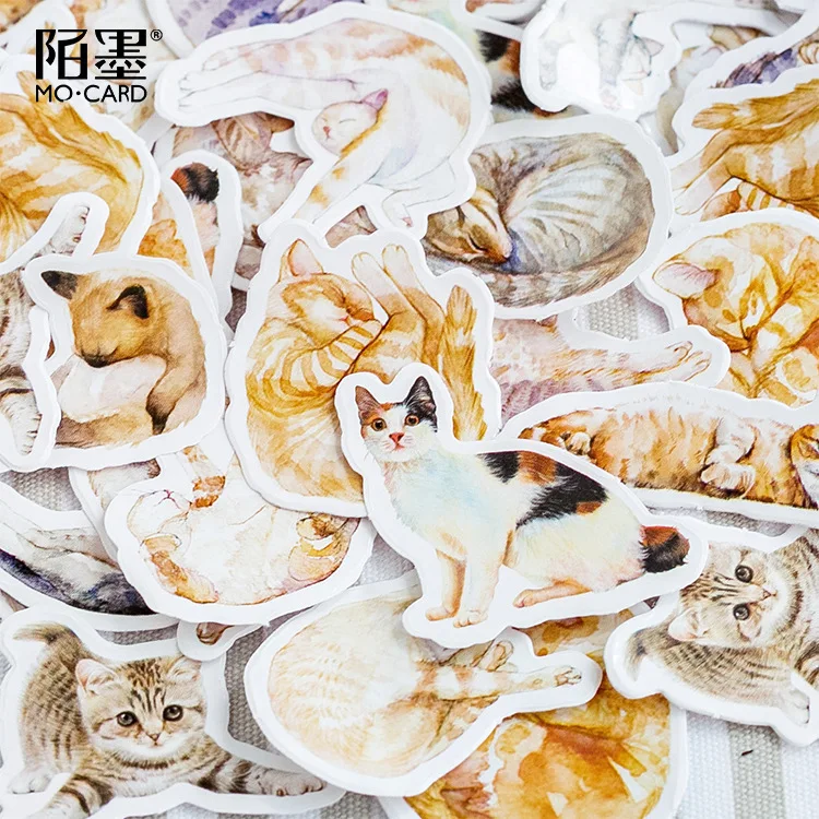 Mohamm японская этикетка канцелярские принадлежности альбом для вырезок дневник бумага маленький Kawaii декоративный Кот журнал милые наклейки Скрапбукинг