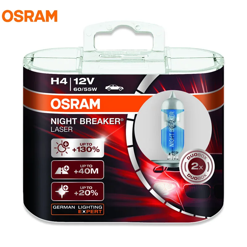 Новый OSRAM NIGHT BREAKER лазерной H4 H7 12 В 4300 К 2017 фар автомобиля Германии OEM галогенных