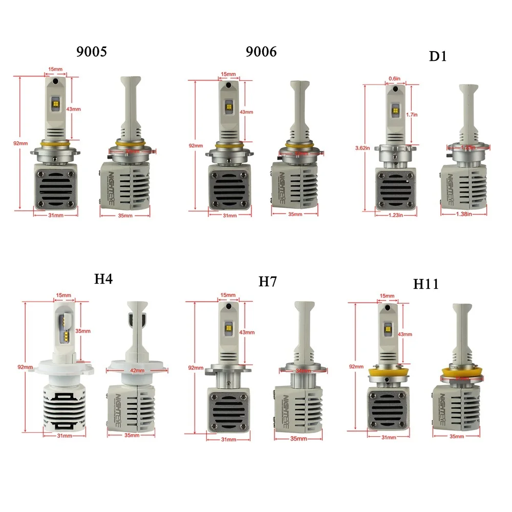 LED headlight h4 h7 1