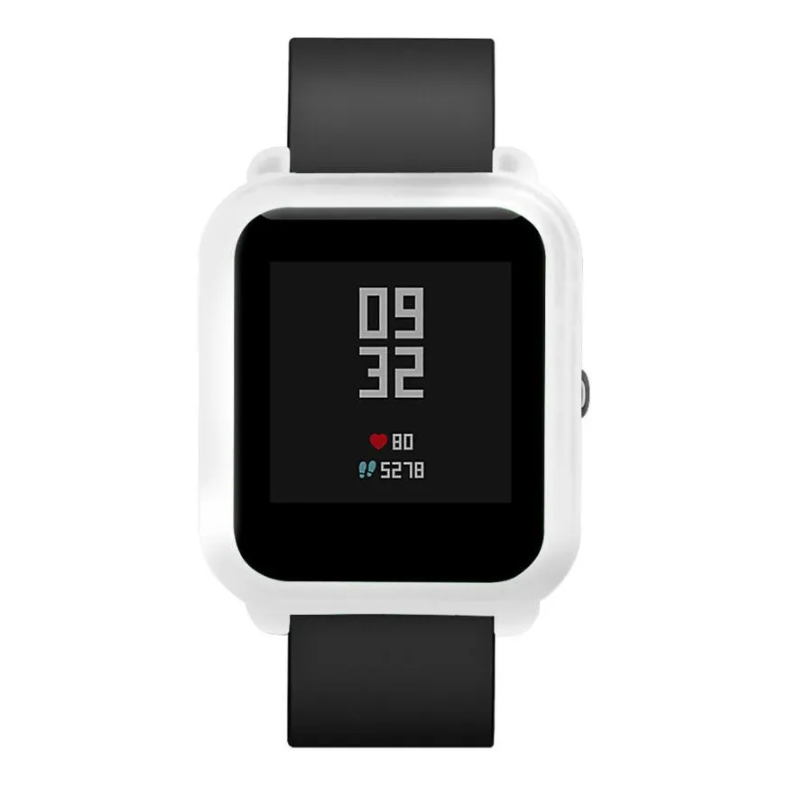 Soft TPU Protection Silicone Full Case Cover For Huami /Amazfit /Bip /Youth Watch wearable devices fitness bracelet relogio