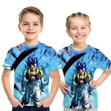 Детская футболка с принтом Dragon Ball Z Ultra Instinct, футболка с 3D принтом «God Son Goku Super Saiyan», мужская летняя забавная футболка с круглым вырезом для родителей и детей