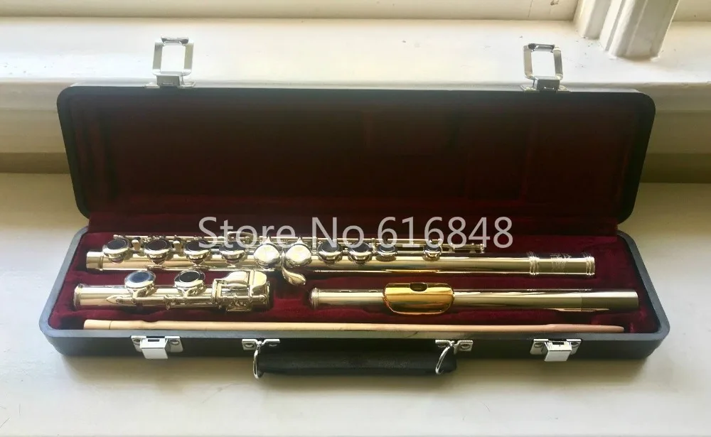 

New Jupiter Capital Edition Model CEF-510 16 Holes Closed C Tune Flute Cupronickel Silver Plated Flute With Case Cleaning Cloth