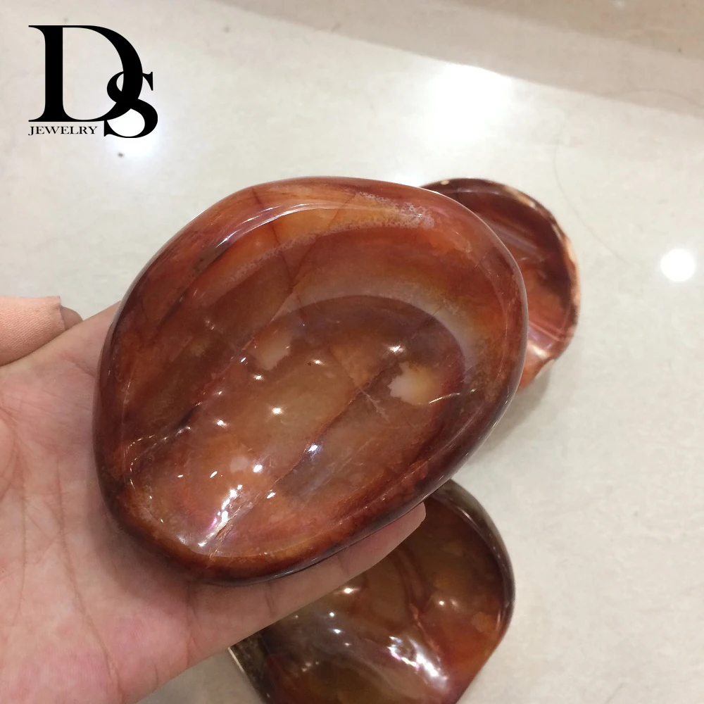 buy Natural Red Carnelia Ashtray Agate Bowl Stones Teacup Jade Crystal Quartz Cup Crystals Tobacco jar Teaware Creative Novelty