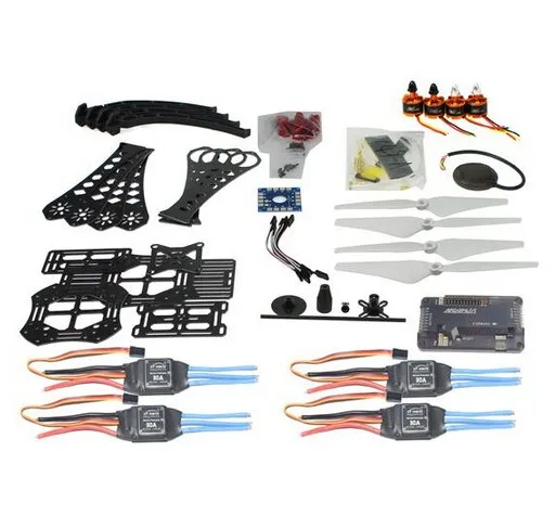 F14893 K DIY RC font b Drone b font Quadrocopter X4M380L Frame Kit APM 2 8