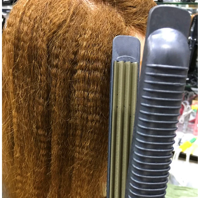 Гладкий прямой утюжок очень маленький объем волос очень маленький изгиб человеческих волос парикмахерский инструмент 110-240 В