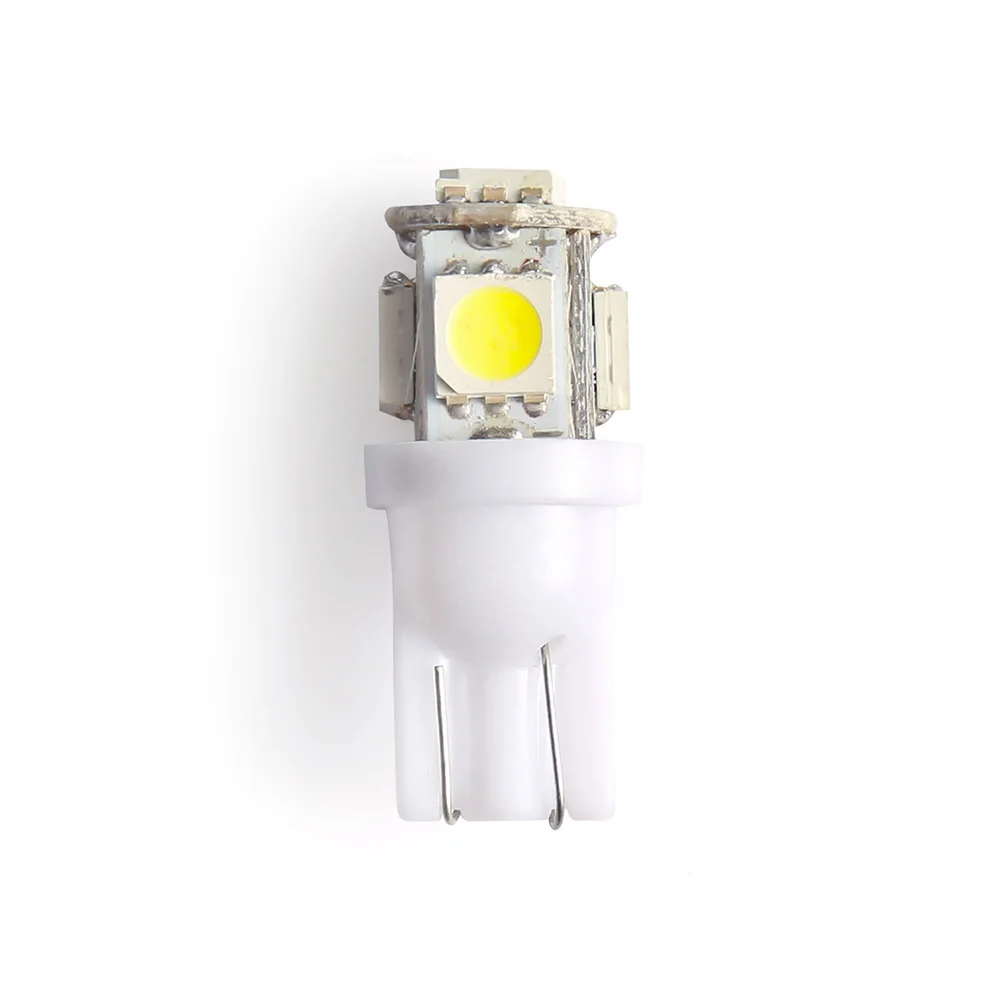 1 шт. T10 светодиодный W5W 5050 5SMD 192 168 194 белый автомобильные огни клиновая лампа света лампы Супер яркий DC 12 V номерной знак света DRL