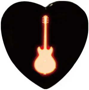 

10pcs/lot Guitar Pendant, Music Instrument Jewelry, Music heart Necklace Glass Photo Cabochon Necklace