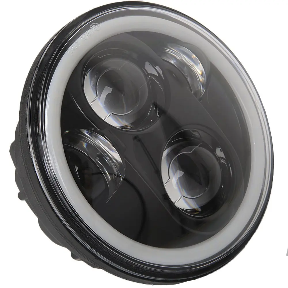 Для Sportsters XG XR VRSCD Dyna 5 75 дюймов Halo Angel Eye фара для мотоцикла проектор черный/хром