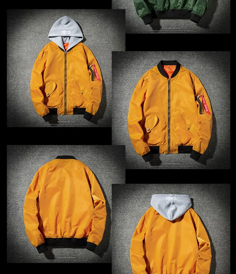 Мужская тонкая куртка-бомбер с капюшоном, уличная куртка Harajuku для мужчин и женщин, Повседневная бейсбольная куртка размера плюс, свободные куртки и пальто, S-5XL