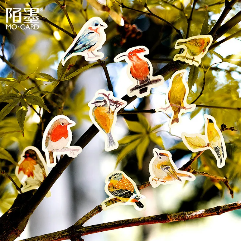 

40pcs/pack Fly Robin Totem Diary Stickers Pack Posted It Kawaii Planner Scrapbooking Washi Tape Office Supplies