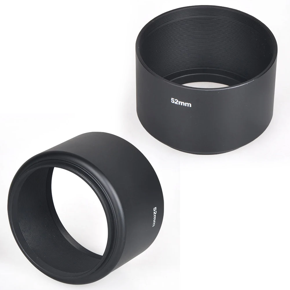 Hot Sale Camera Screw Mount 52mm Metal Lens Hood For Canon Nikon Pentax