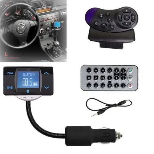 Беспроводной Bluetooth FM трансмиттер модулятор USB SD MMC дистанционный автомобильный