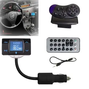 

Wireless Bluetooth FM Transmitter Modulator USB SD MMC Remote Car kit MP3 Player LCD Car Charger for iPhone 6 5S 5C Smartphone