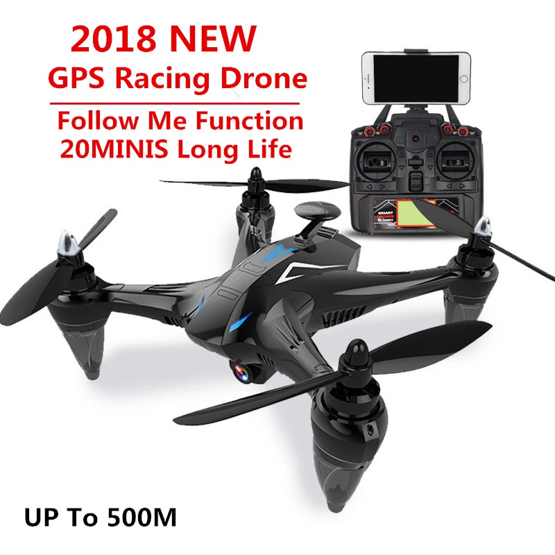 Бесщеточный гоночный Радиоуправляемый Дрон GPS Wi Fi FPV 720P/1080P камера RTF следуй за