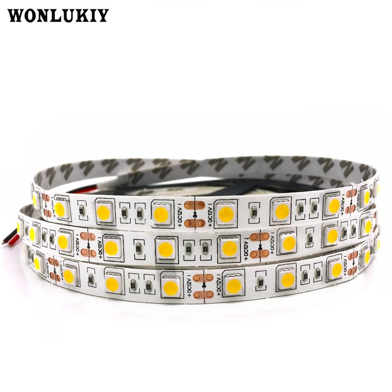 #Best 5M DC12V IP20 Waterproof LED Strip 5050 SMD 60Led m Flexible Led Light White, Warm white, Red, Green, Blue, RGB Tape Ribbon