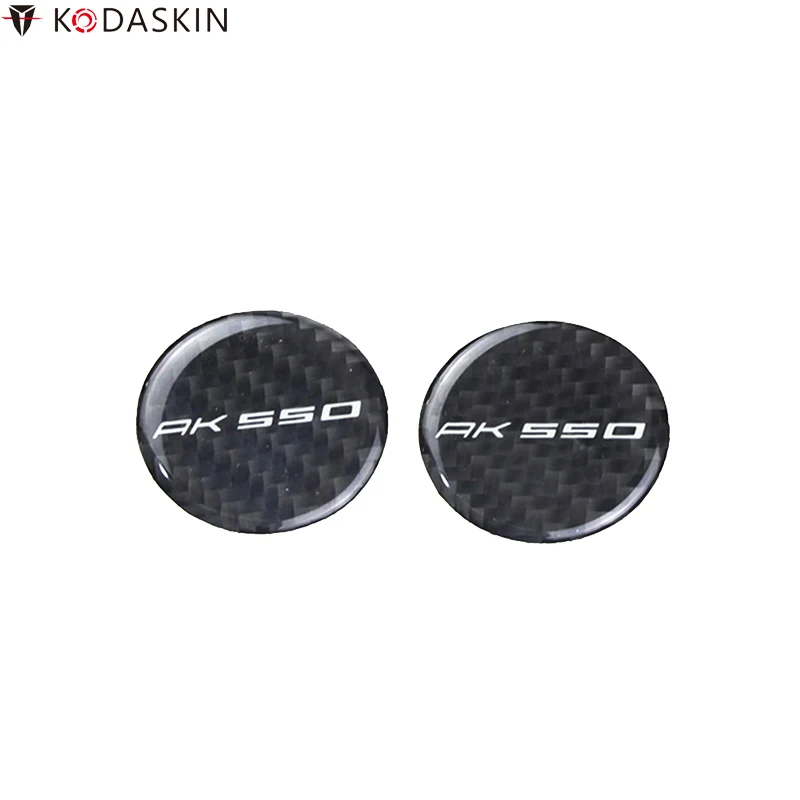 

KODASKIN Motorcycle Stickers Carbon Black 3D Decals Logos Emblems Decoration for Kymco AK550