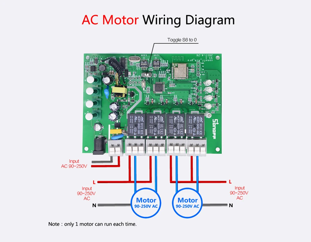 SONOFF 4CH Pro R2 беспроводной многоканальный wifi переключатель для умного дома модуль автоматизации управления Лер 433 МГц пульт дистанционного управления