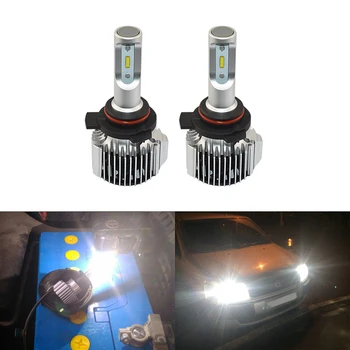 

6000K White 72W 8500Lm/Set Car Headlight Front Replacement Led Bulbs 9012 HIR2 D-Series 880 881 H1 H3 H13 H15 Universal Use