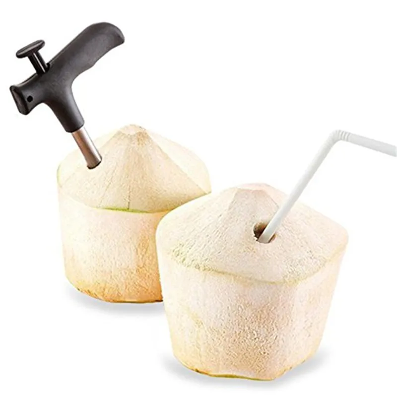 

Coconut Opener Tool Coco Water Punch Tap Drill Straw Open Hole Cut Gift Fruit Openers Tools