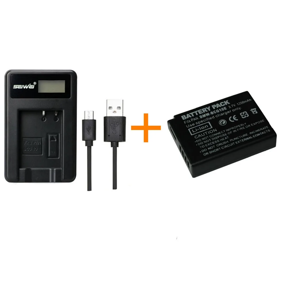 

1 pcs 1200mAH DMW-BCG10E DMW BCG10E Rechargeable Battery with battery charger for Panasonic TZ6 TZ7 TZ10 TZ20 TZ65 ZS7 ZS8 ZS10