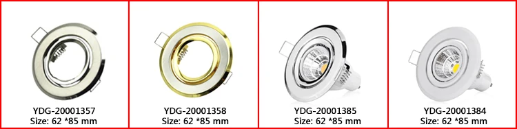 Fire Rated Square Led Ceiling Light Fixture Recessed Light Fixture of led spotlight Down Light