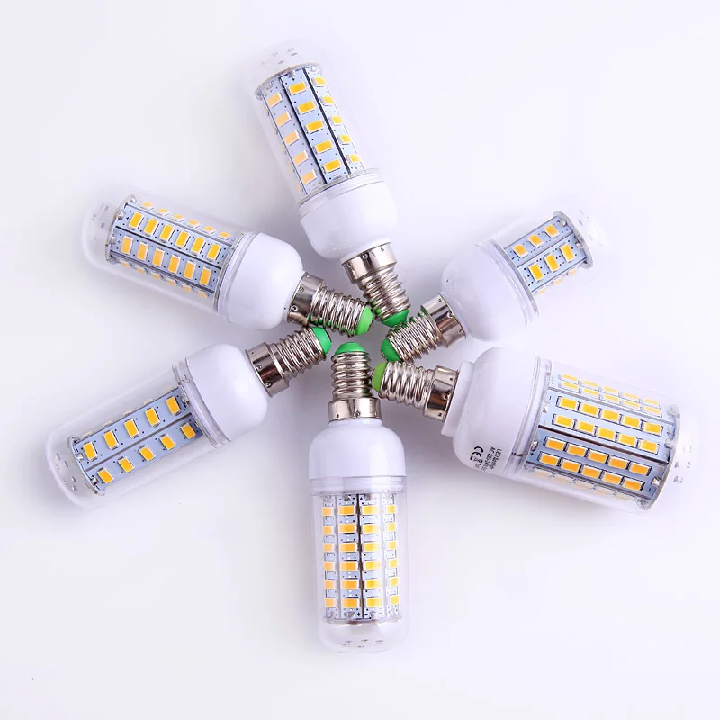 Умная Светодиодная лампа SMD 5730 E27 E14 IC энергосберегающие светодиодные лампы 220 в 230