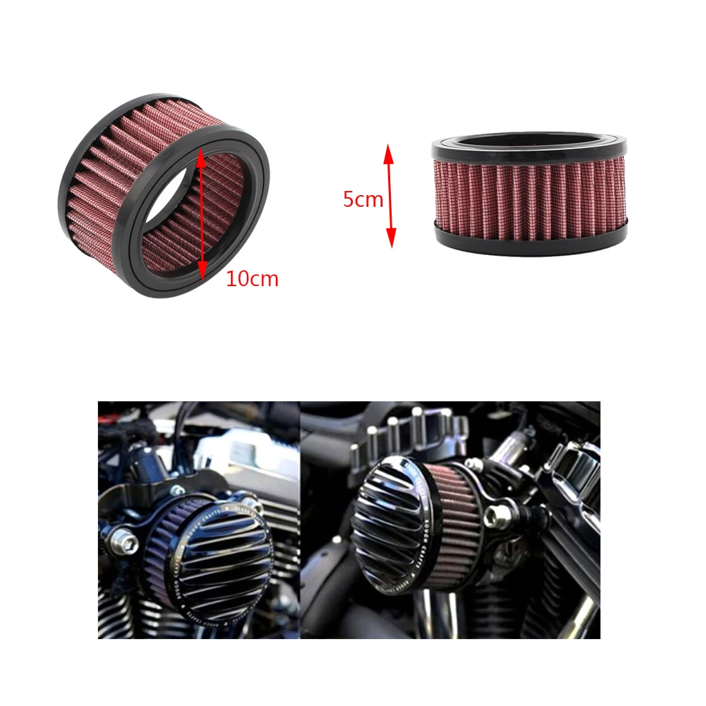 10cm Plastic Motor Air Cleaner Intake Filter System Parts For Sportster XL883 XL1200 X48 for Air Intake Cleaner Filter Dropship