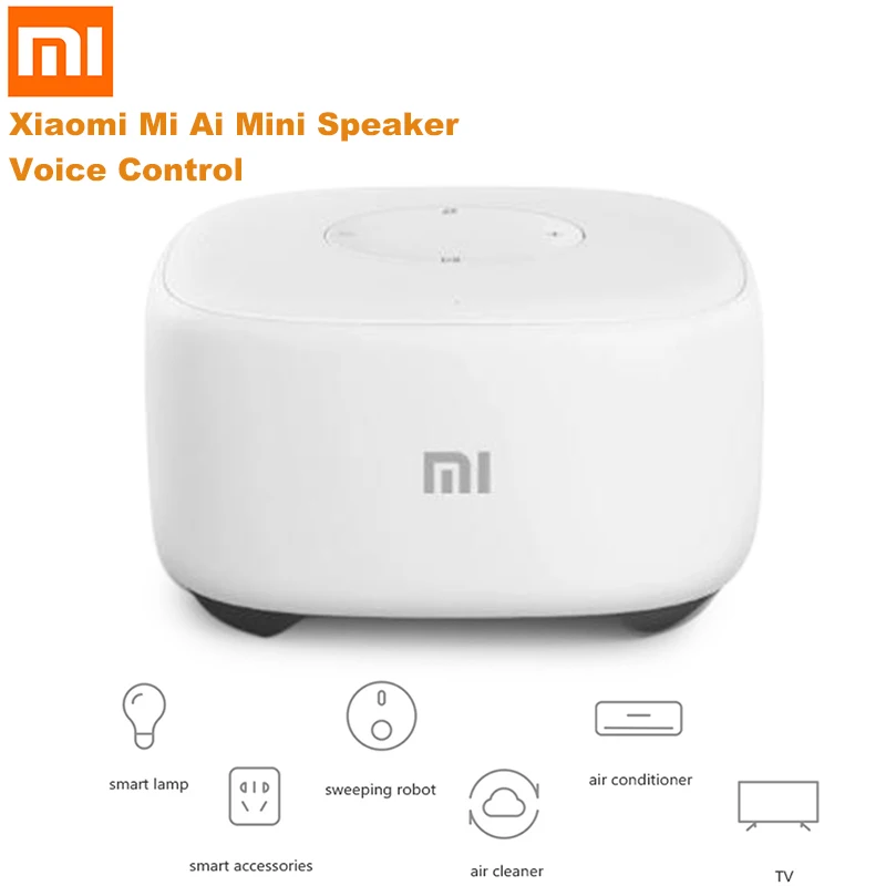 Original Xiaomi Mi Ai Artificial Intelligent Mini Speaker Voice Control Smart Speaker Radio Player WiFi Story Teller Kid GIft