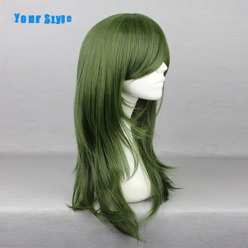 Ваш стиль Синтетические длинные натуральные прямые волосы косплей парики женские зеленые высокотемпературные волокна