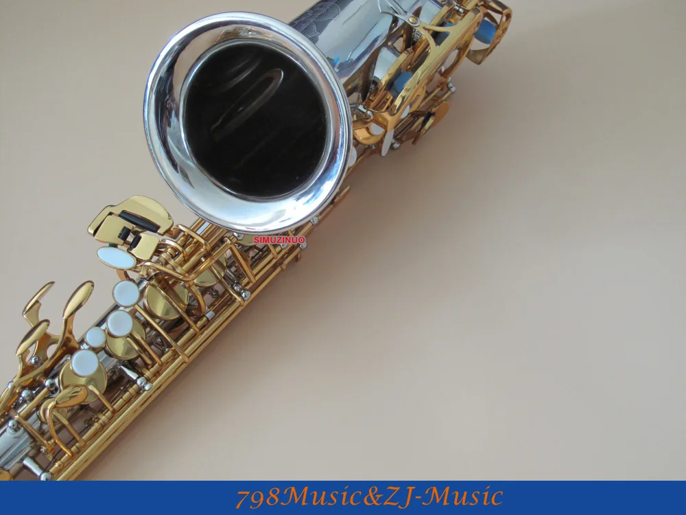 Новый чехол с никелированным корпусом и Золотым Лаком для альт саксофона sax Eb High F