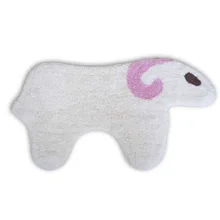 Милые овечки Ковры для дома детская комната хлопок Поддержка машинная стирка коробки Дети ковровое звериного стиля 94x52 см