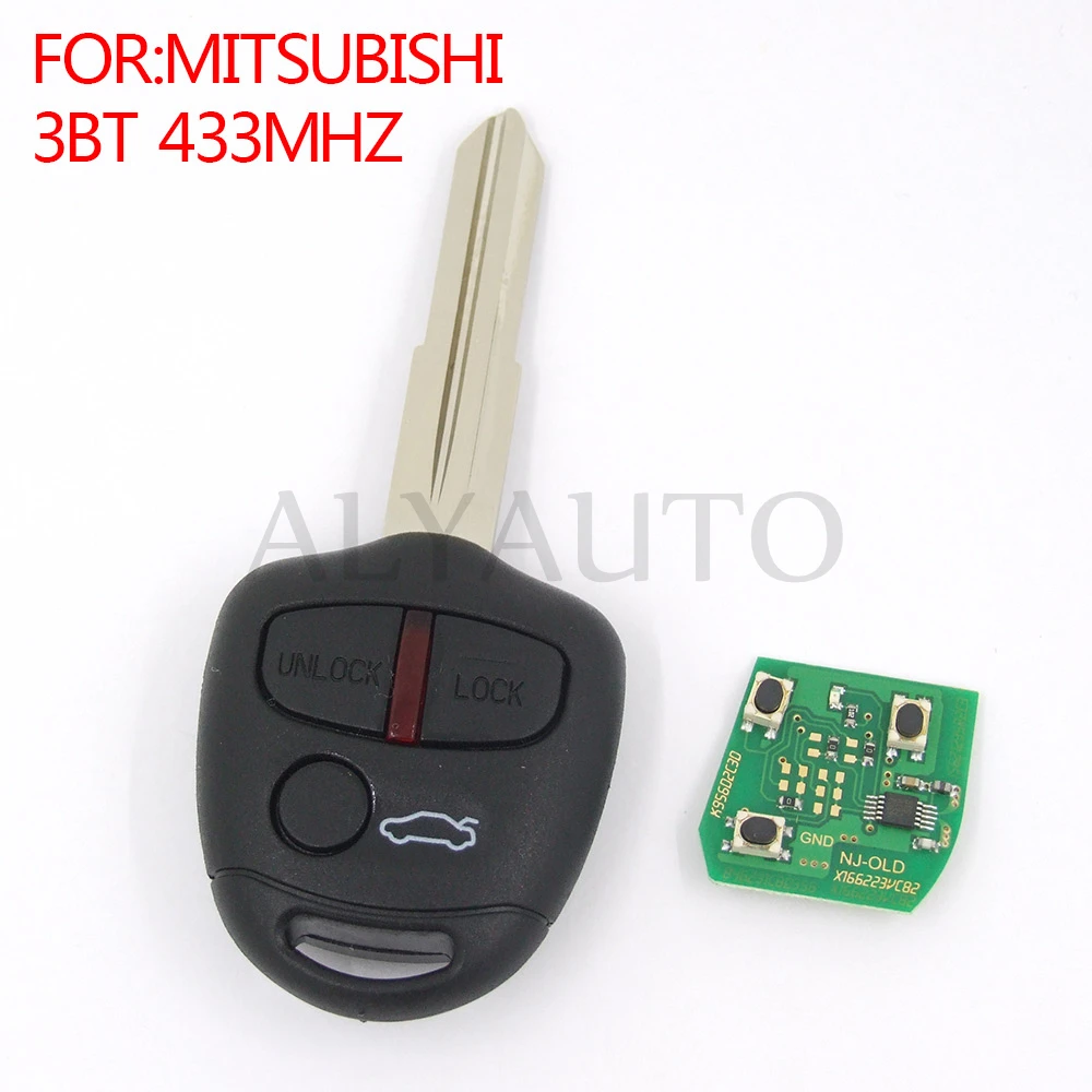 Remote control smart card car key for Mitsubishi Colt Plus 3button