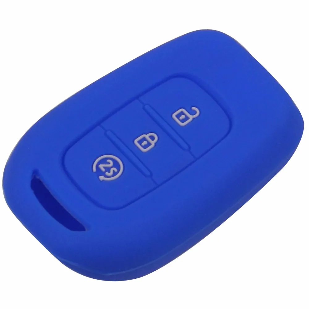 3 Buttons Silicone Remote Key Fob Case Cover For Renault Duster Sandero Logan Clio Captur Laguna Scen 2015