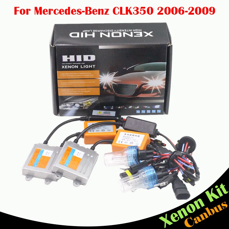 Cawanerl 55W No Error HID Xenon Kit Canbus Ballast Bulb AC Car Headlight Low Beam For Mercedes Benz W209 CLK350 2006-2009 cawanerl 55w hid xenon kit 3000k 8000k canbus ballast bulb ac car headlight low beam for mercedes benz w209 clk500 2003 2009