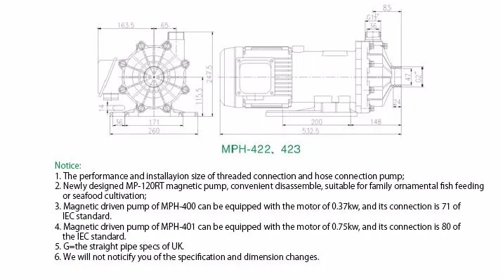 MP-20R Высокое качество магнит приводной насос кислота/щелочи упорный насос пластиковый насос для всасывания жидкостей без мелких частиц